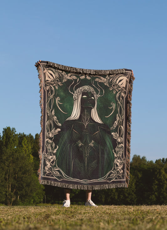 Elain ACOTAR Woven Throw Blanket - MagicMerchEmporium