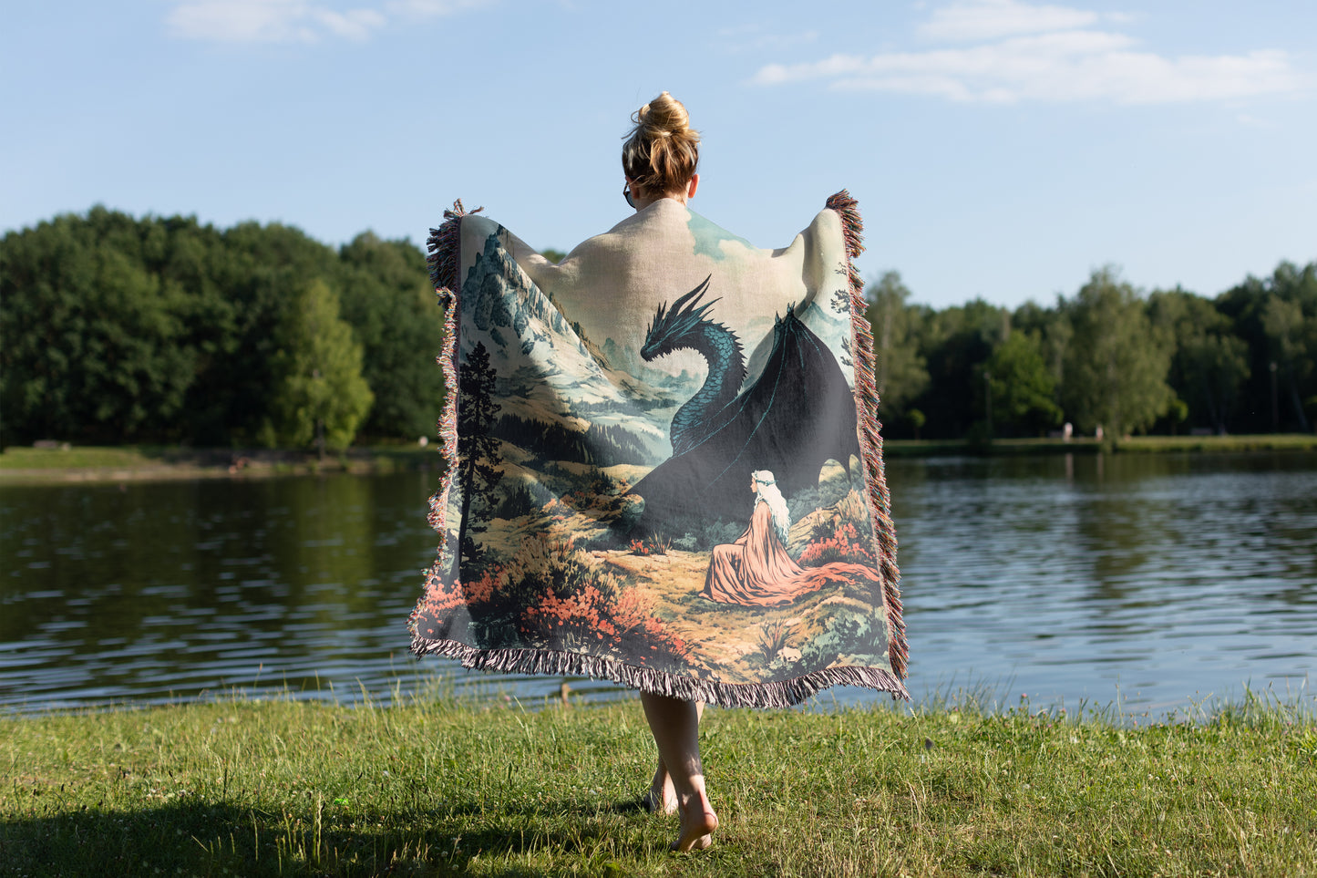 Manon Field Woven Throw Blanket