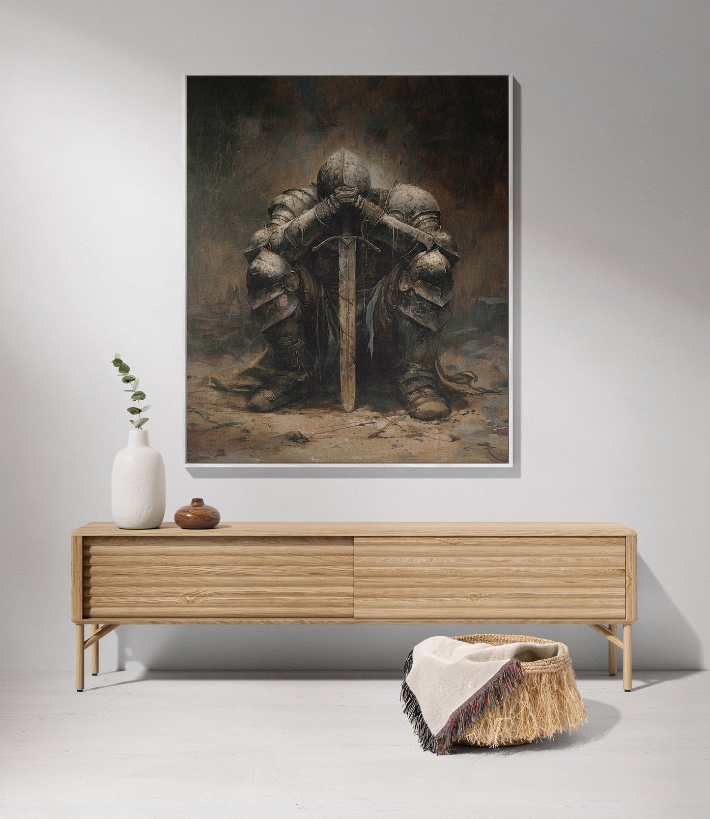 Resting Dark Knight Woven Throw Blanket