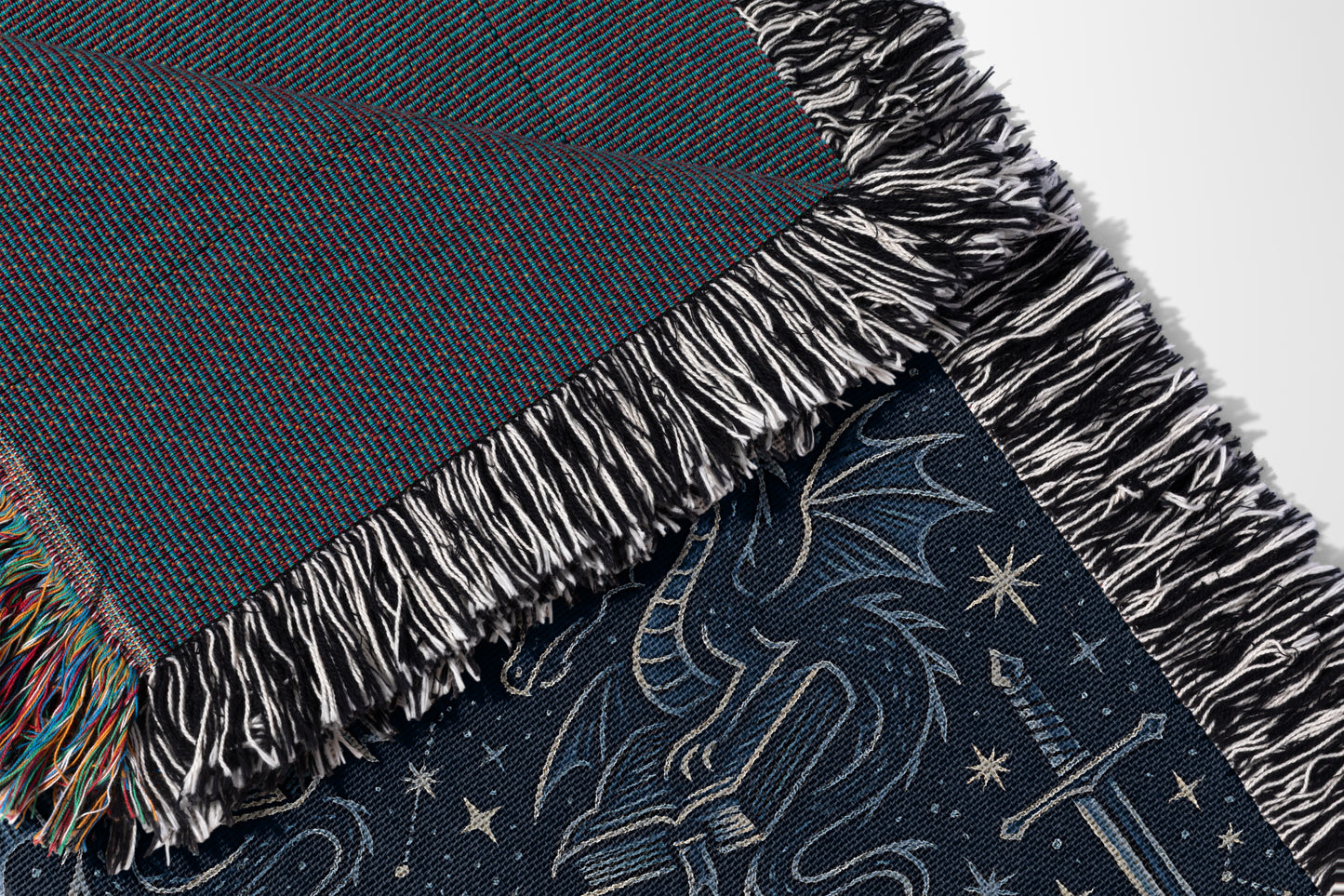 Blue Celestial Dragon Throw