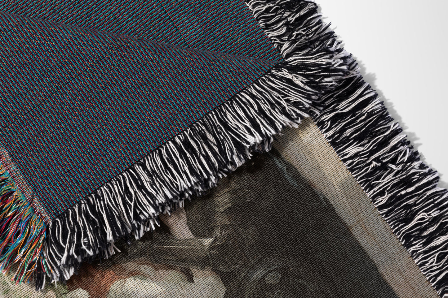 Medieval Romance Redhead Woven Throw Blanket