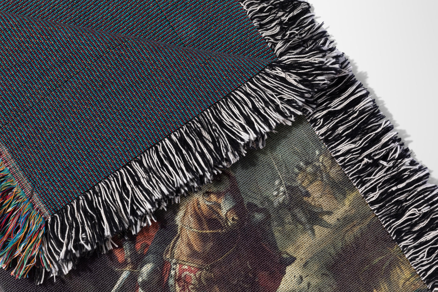 Rider Knight Woven Throw Blanket