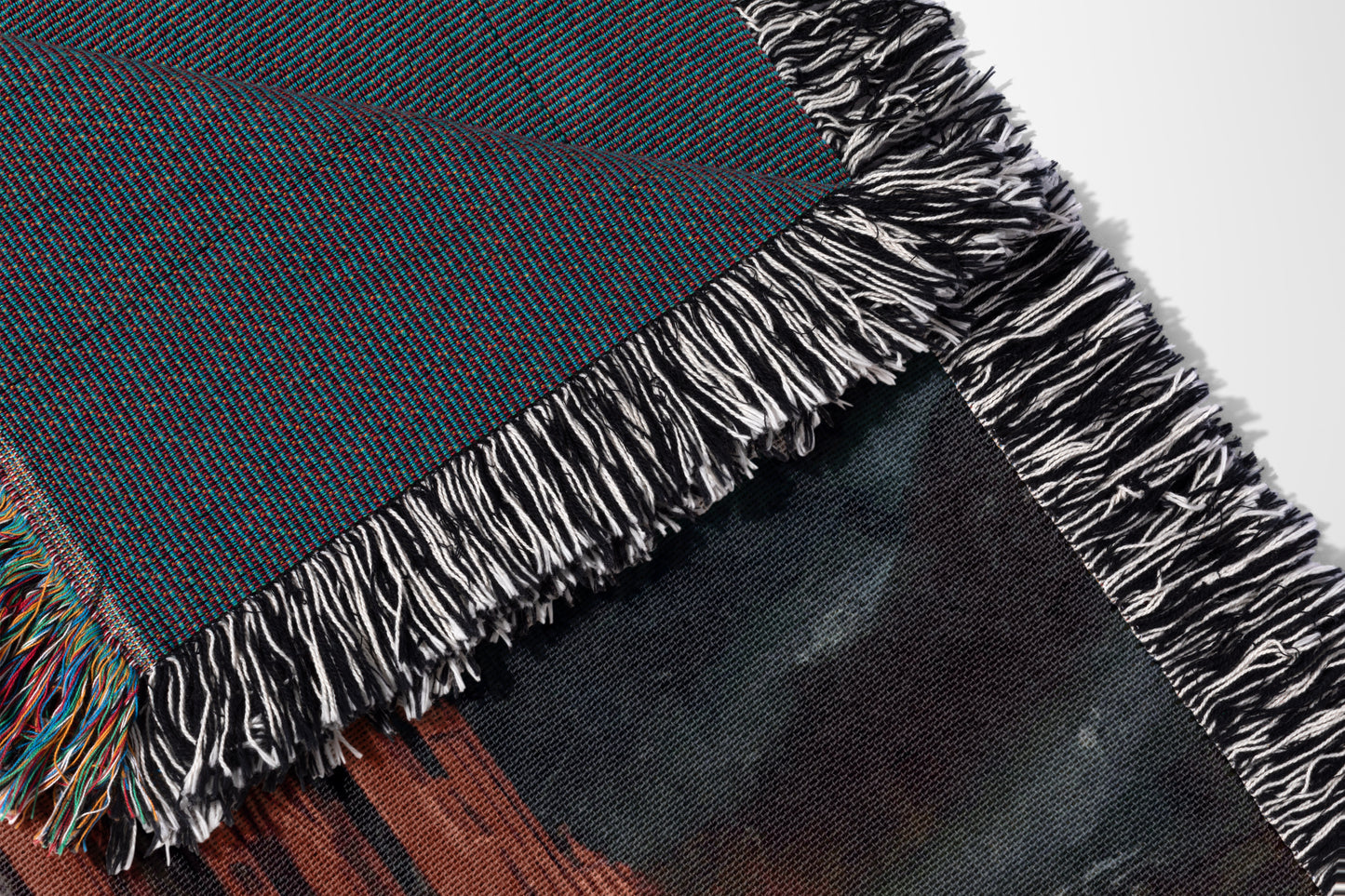 Dark Gothic Castle Woven Throw Blanket - MagicMerchEmporium