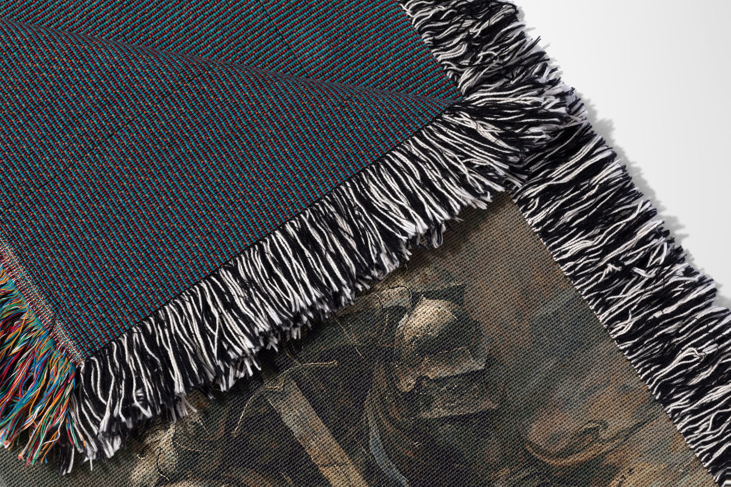 Resting Dark Knight Woven Throw Blanket