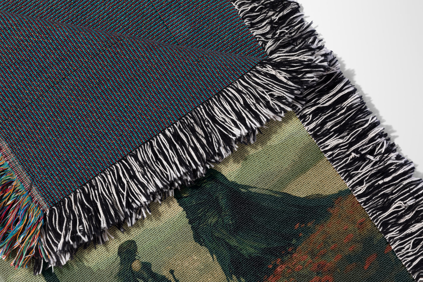 Medieval Encounter Woven Throw Blanket