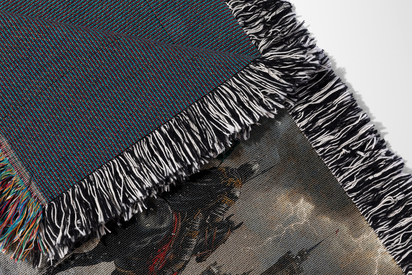 Medieval Knight Woven Throw Blanket – Castlecore Fantasy Home Decor