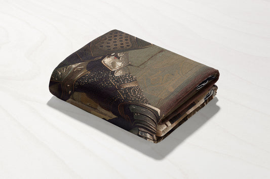 Resting Knight Woven Throw Blanket - MagicMerchEmporium