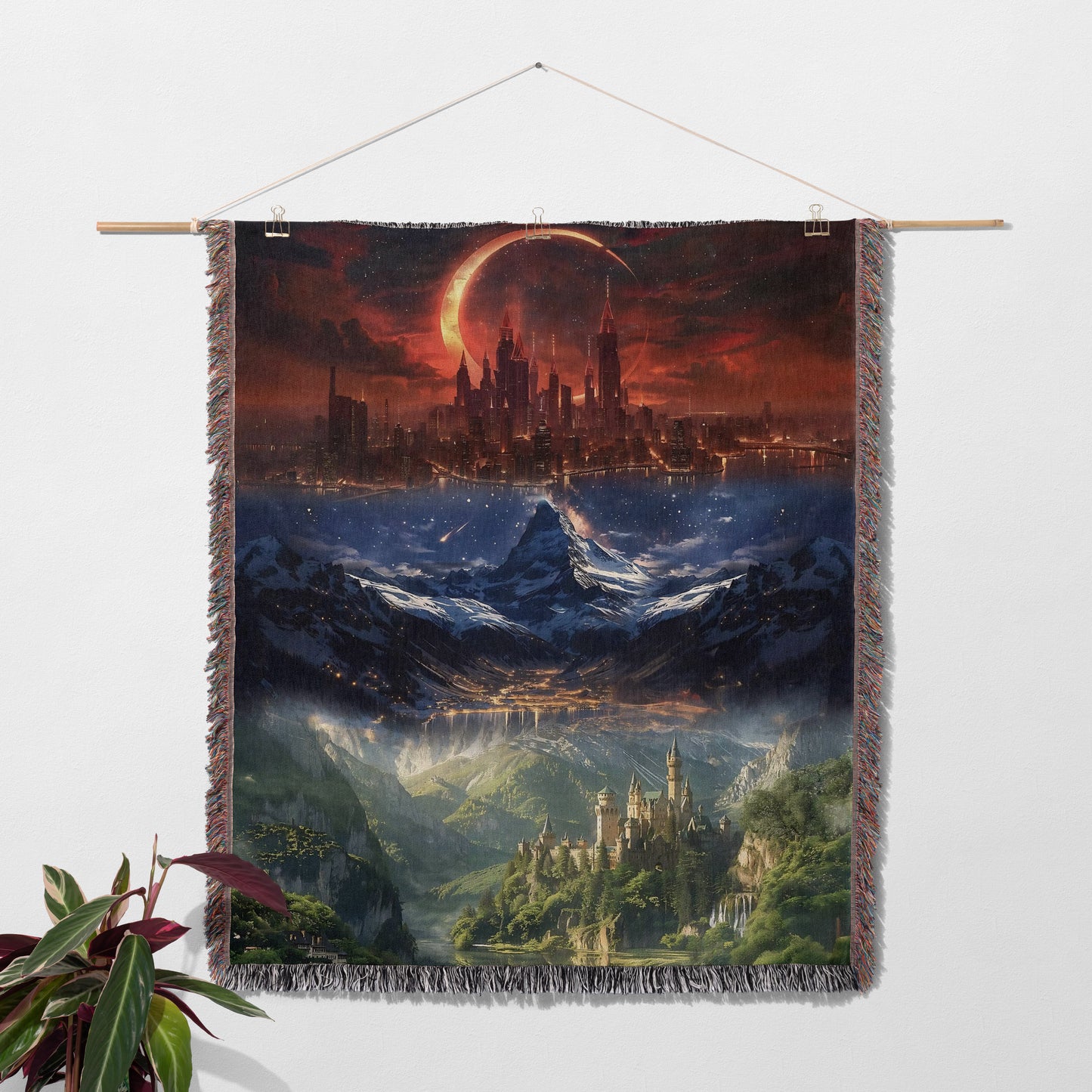 ACOTAR Realms Woven Throw Blanket