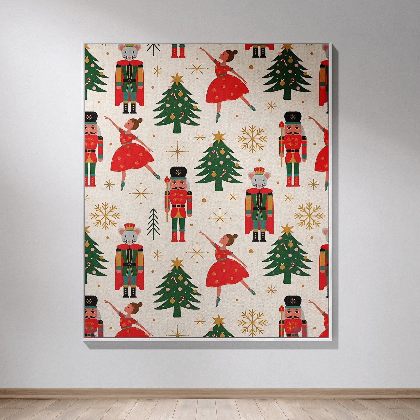 Nutcracker Xmas Woven Throw Blanket