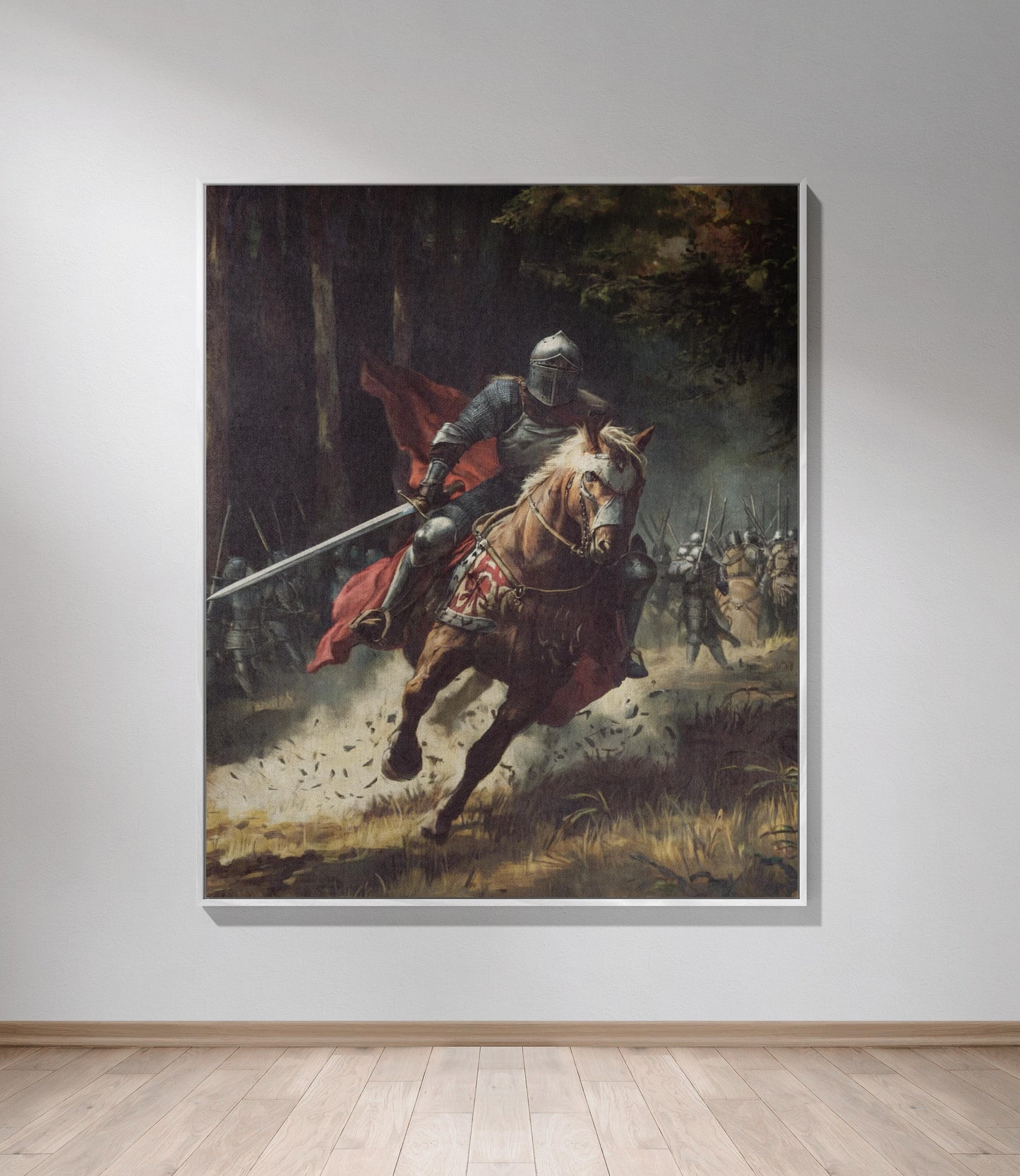 Rider Knight Woven Throw Blanket
