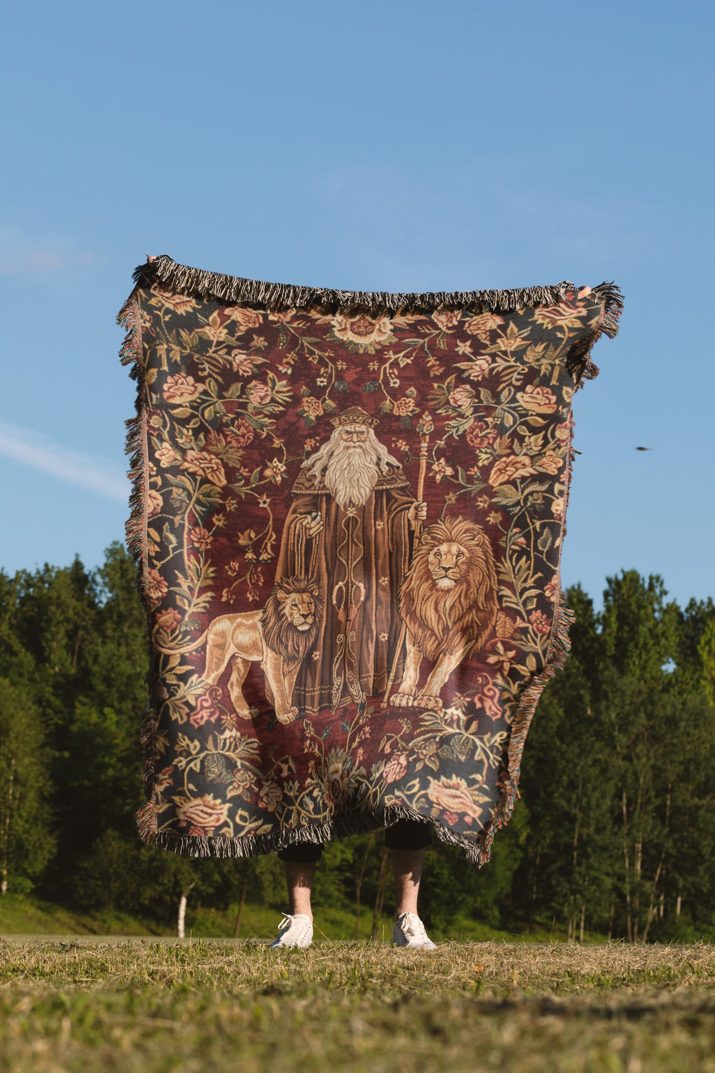 🏰 Medieval Tapestry – Hogwarts Inspired Common Room Wall Art