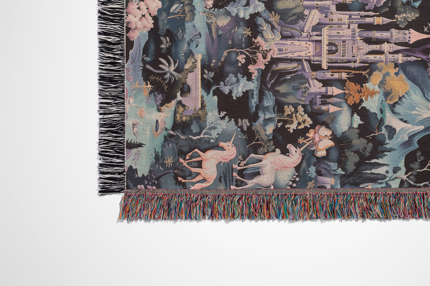 Enchanted Castle Woven Throw Blanket - MagicMerchEmporium