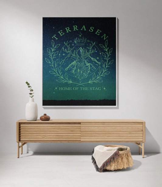 Home of the Stag Woven Throw Blanket