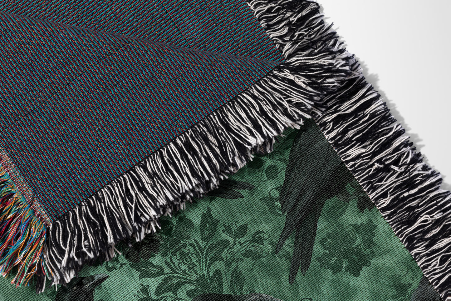 Edgar Allan Poe Woven Throw Blanket - MagicMerchEmporium