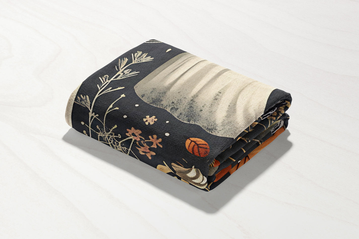 Spooky Ghost Woven Throw Blanket - MagicMerchEmporium