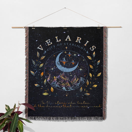 Velaris - City of Starlight Woven Throw Blanket