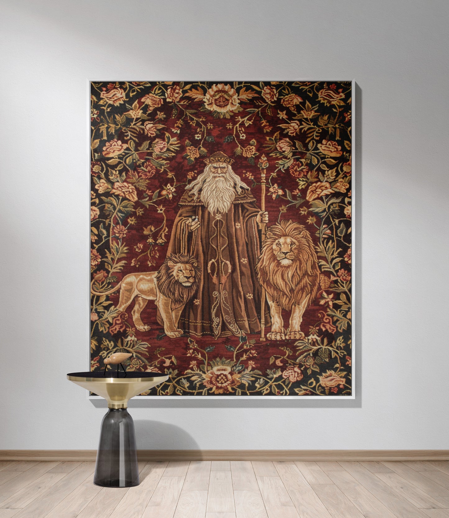 Lion House Woven Throw Blanket - MagicMerchEmporium