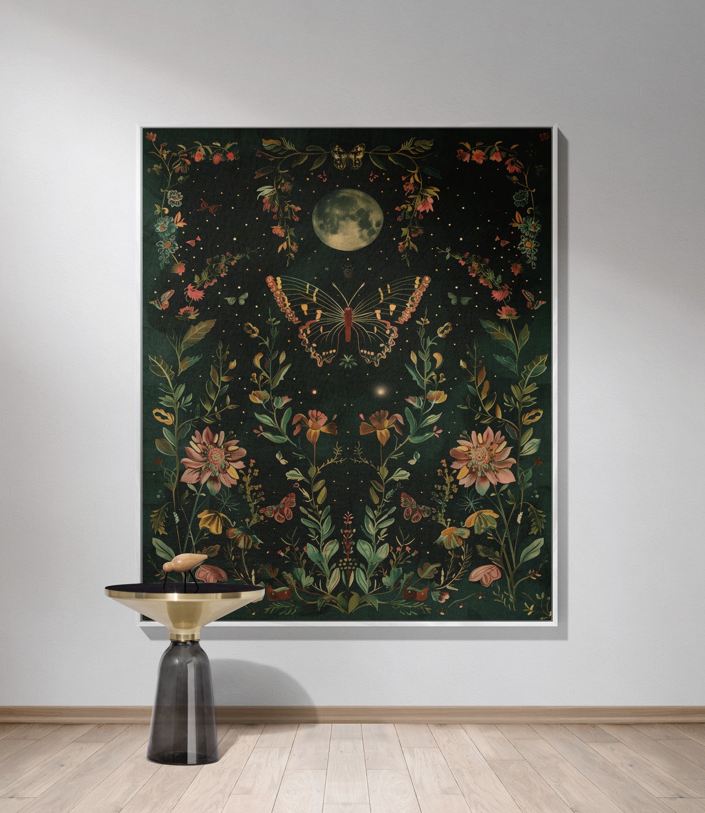 Moonlit Garden Woven Throw Blanket - MagicMerchEmporium