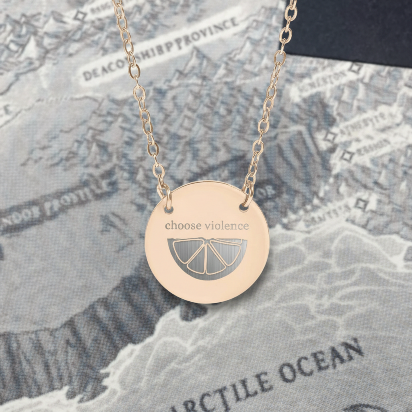 Choose Violence Circle Necklace