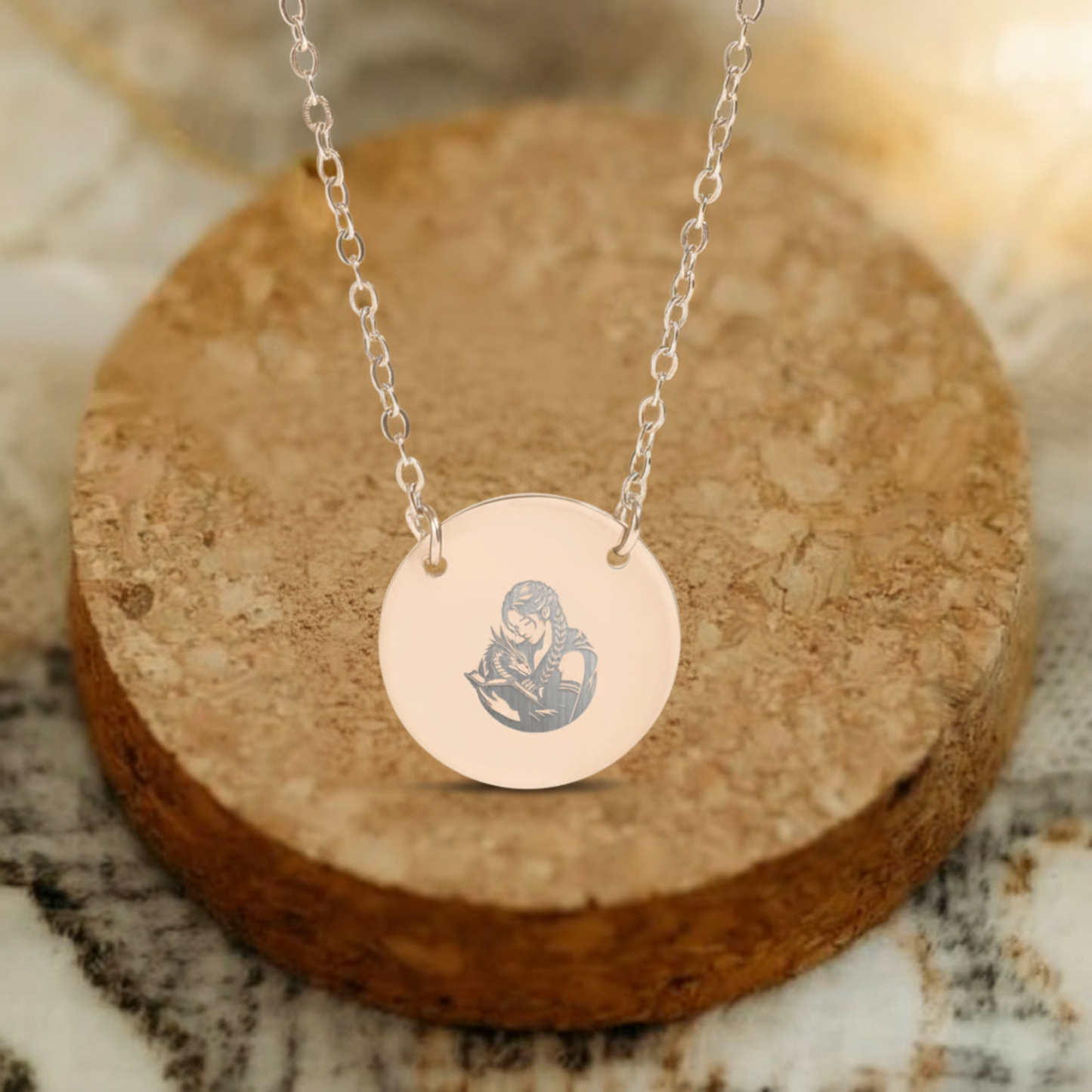Dragon Reader Circle Necklace