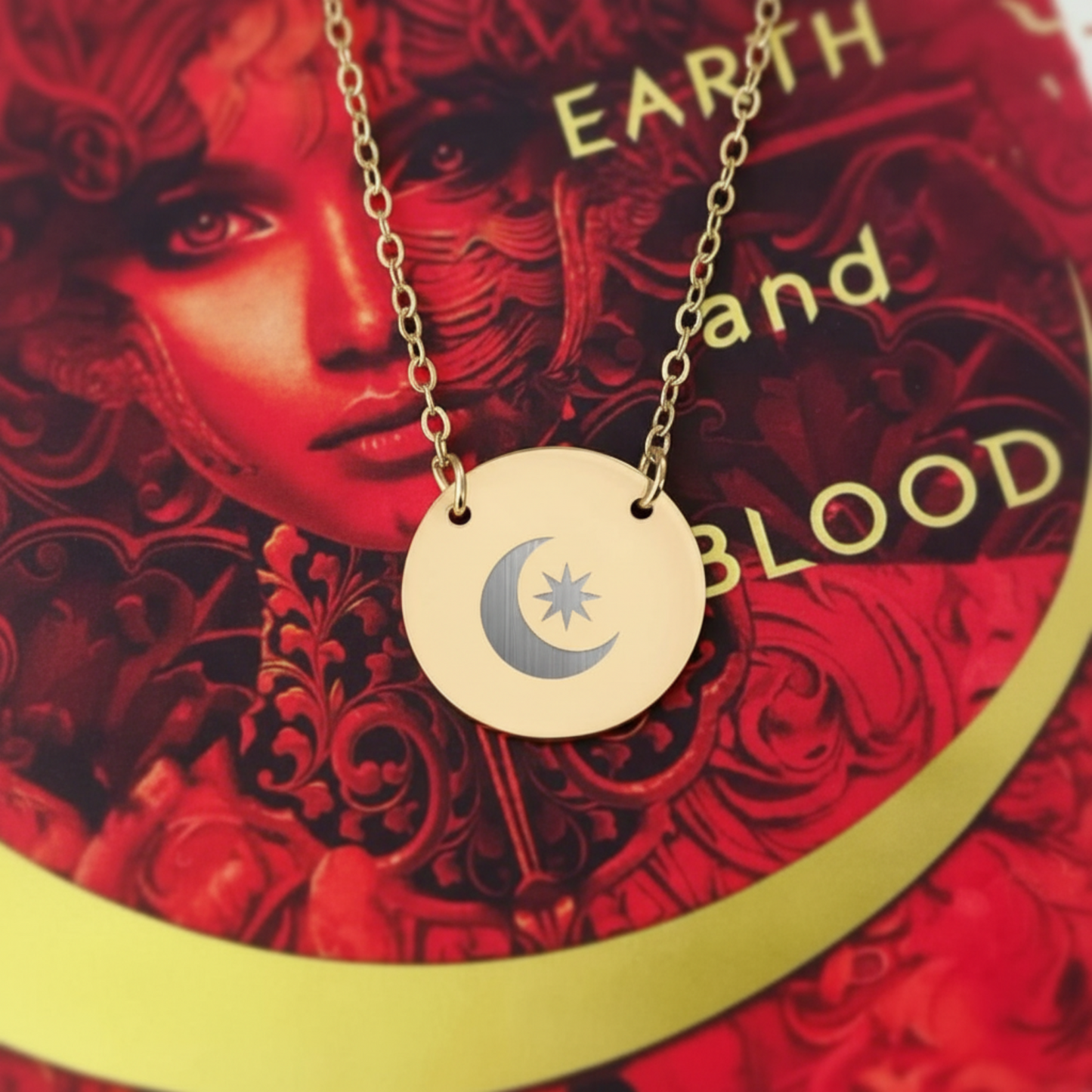 Starborn Crescent Circle Necklace