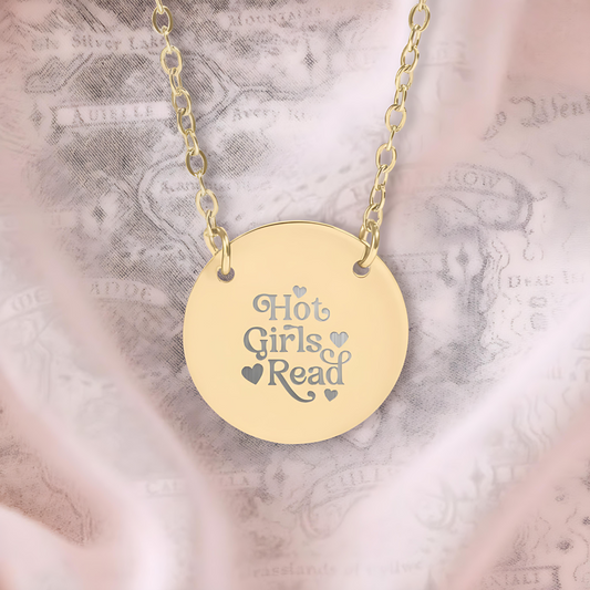 Hot Girls Read Circle Necklace