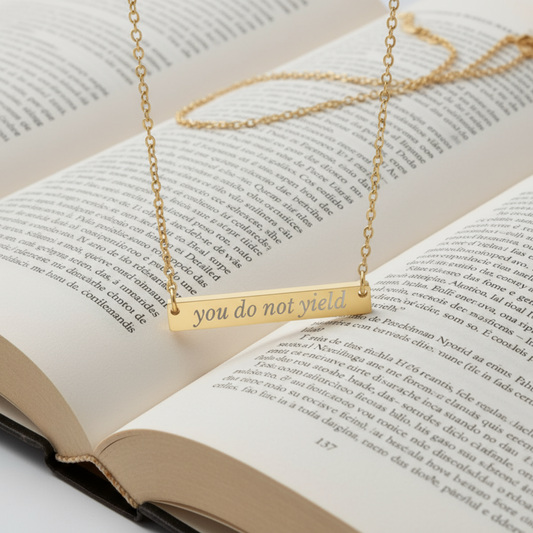 You Do Not Yield Necklace - MagicMerchEmporium