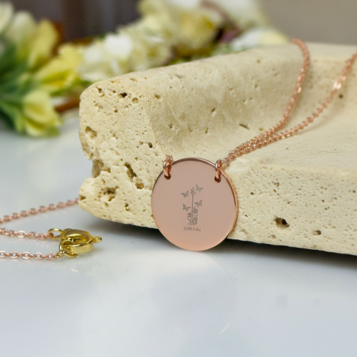 Little Osha Quicksilver Circle Necklace