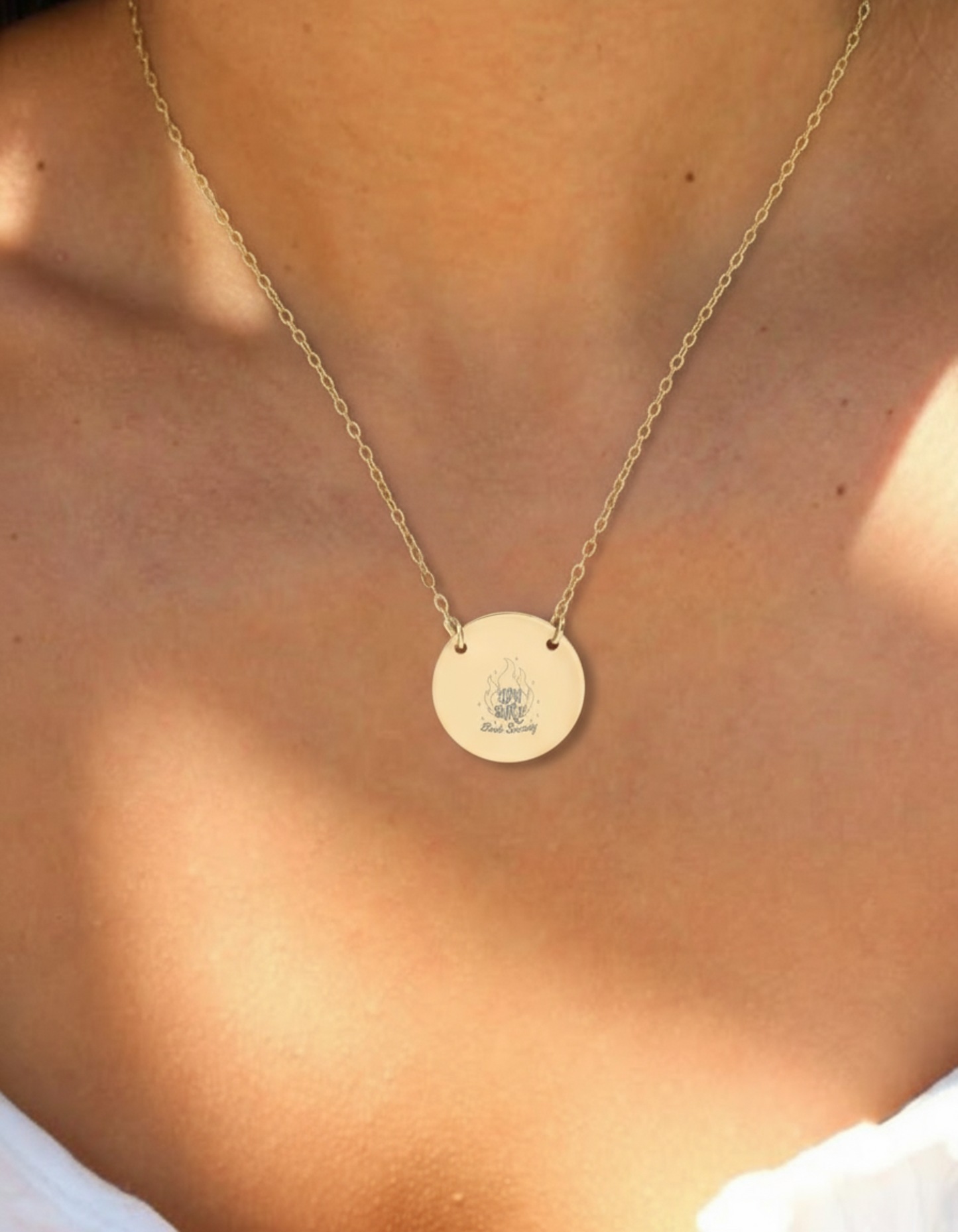 Slow Burn Book Society Circle Necklace - MagicMerchEmporium