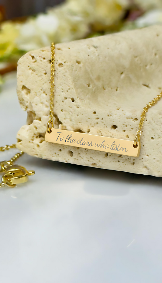 To the Stars who Listen Necklace - MagicMerchEmporium