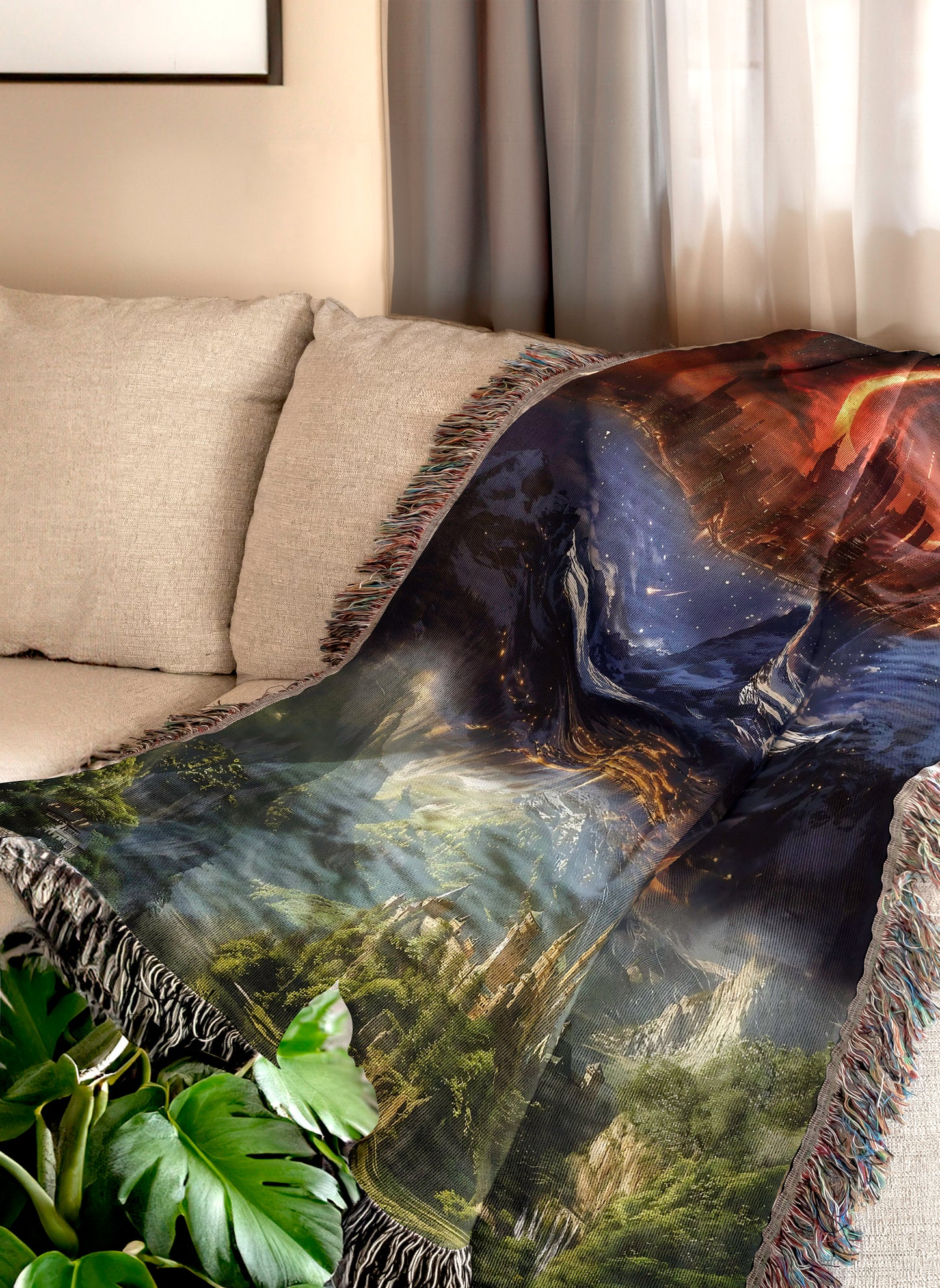 ACOTAR Realms Woven Throw Blanket