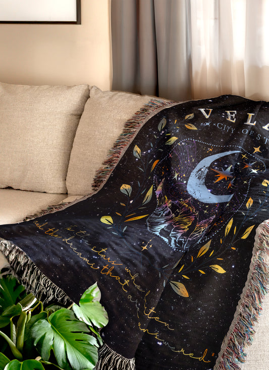 Velaris - City of Starlight Woven Throw Blanket