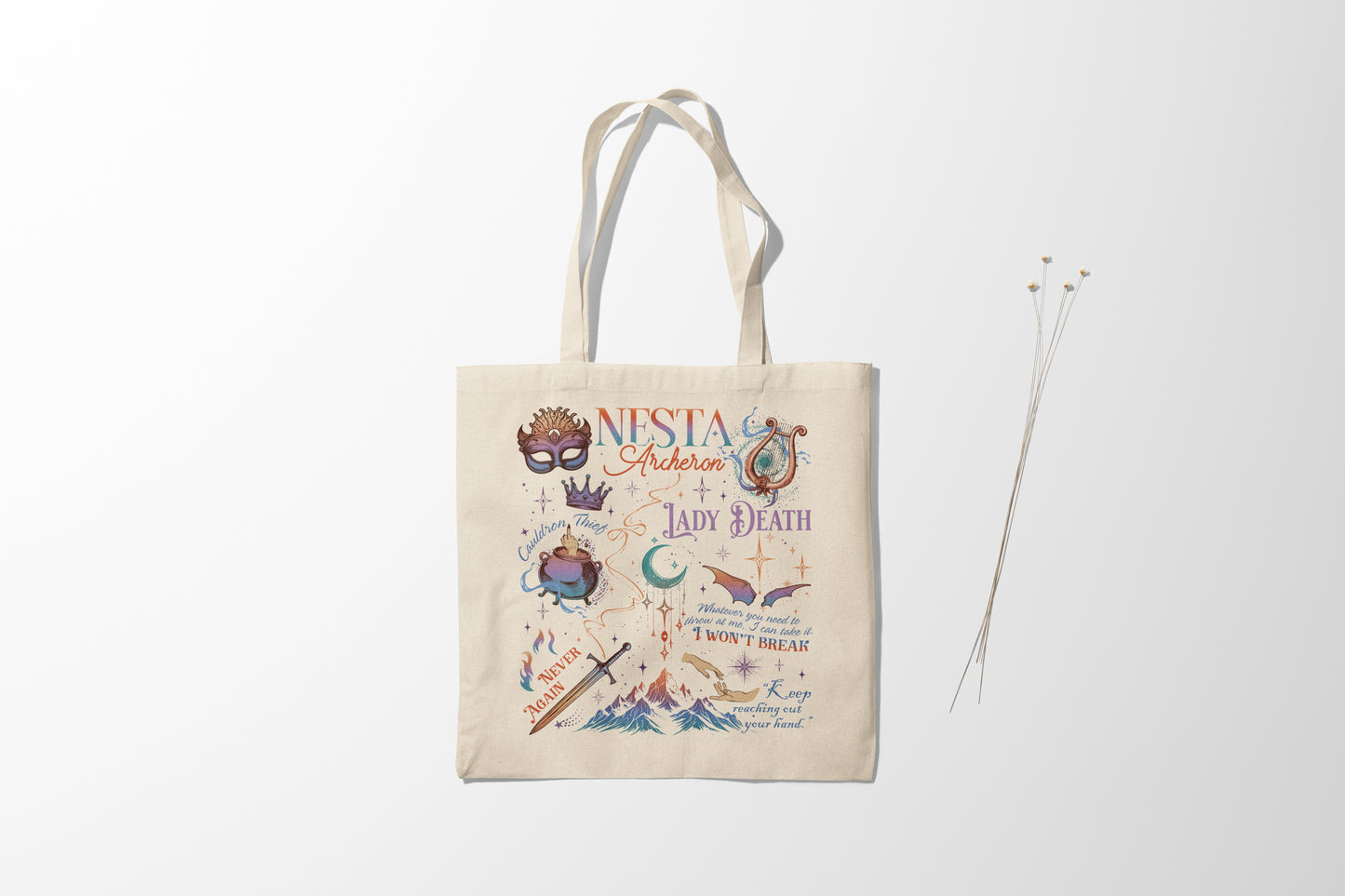 Nesta Archeron "Lady Death" Tote Bag