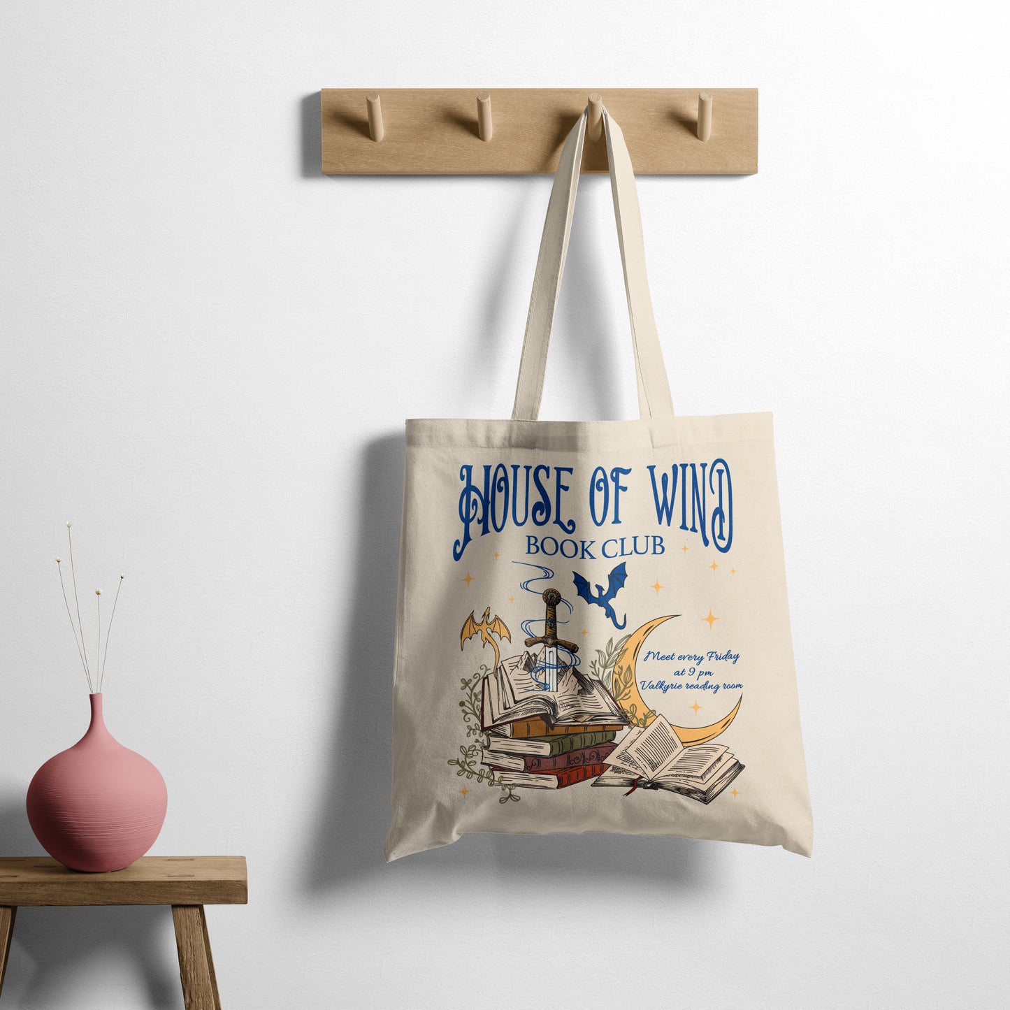 House of Wind Book Club Tote Bag
