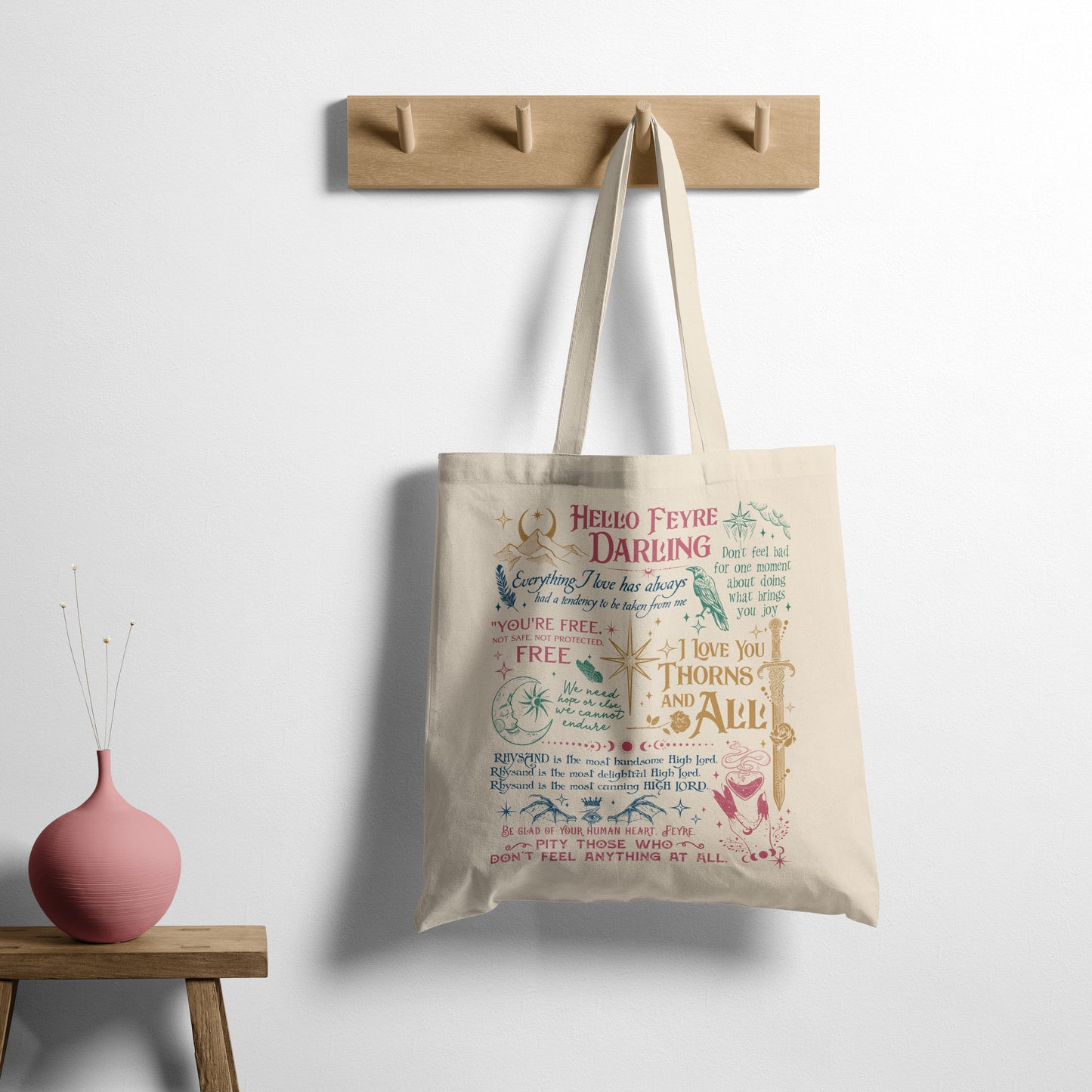 ACOTAR Quote Tote Bag