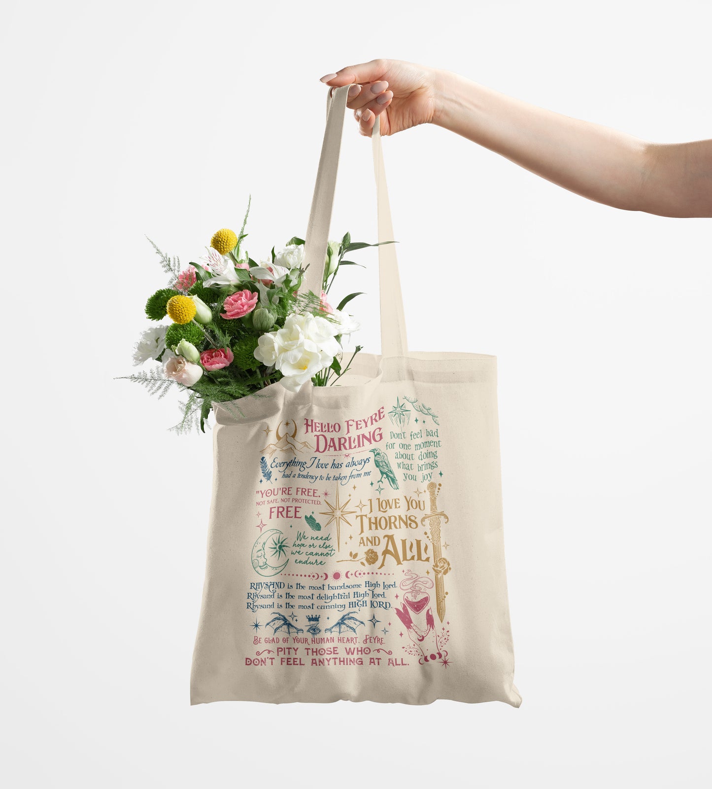 ACOTAR Quote Tote Bag