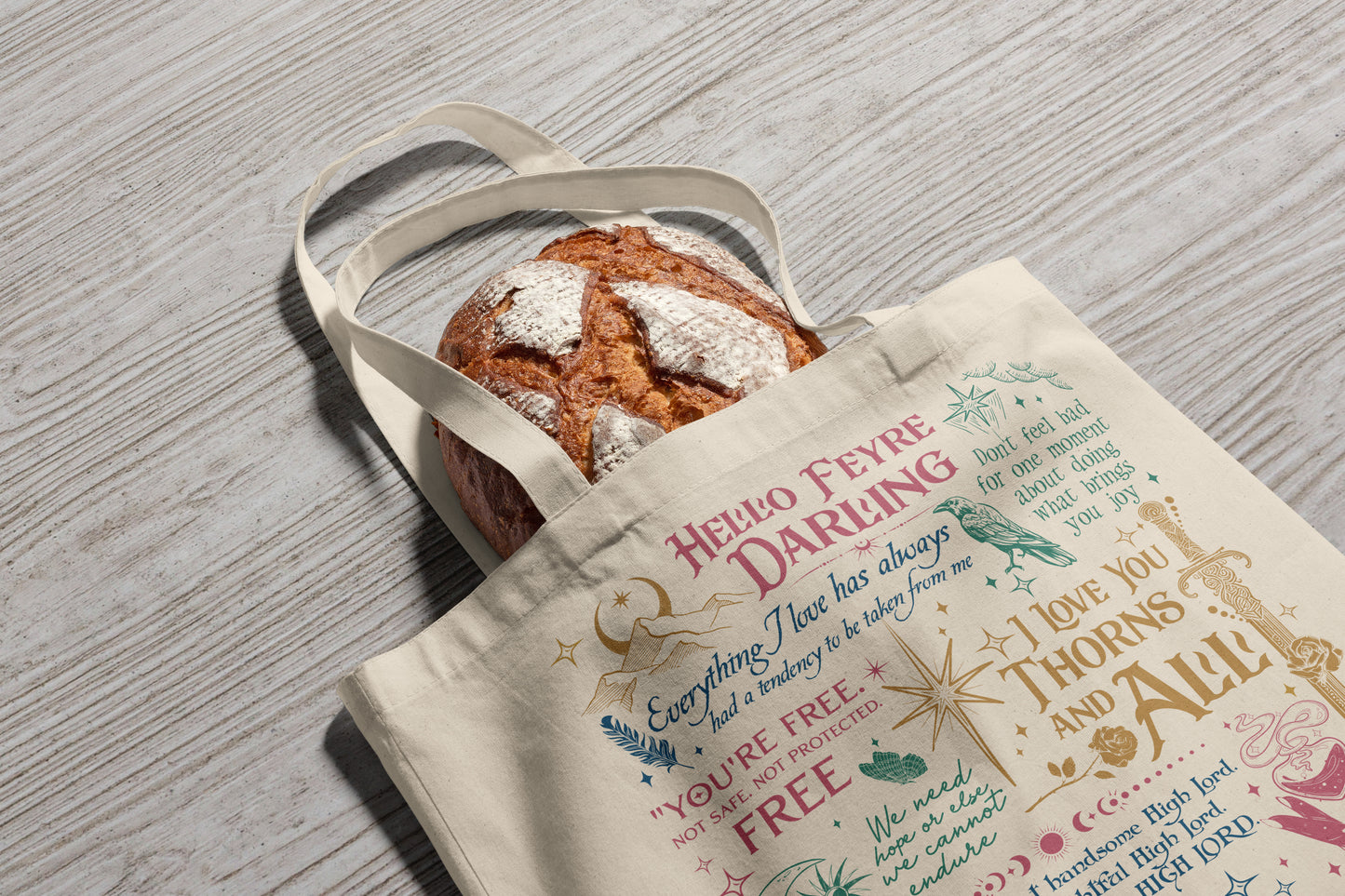 ACOTAR Quote Tote Bag