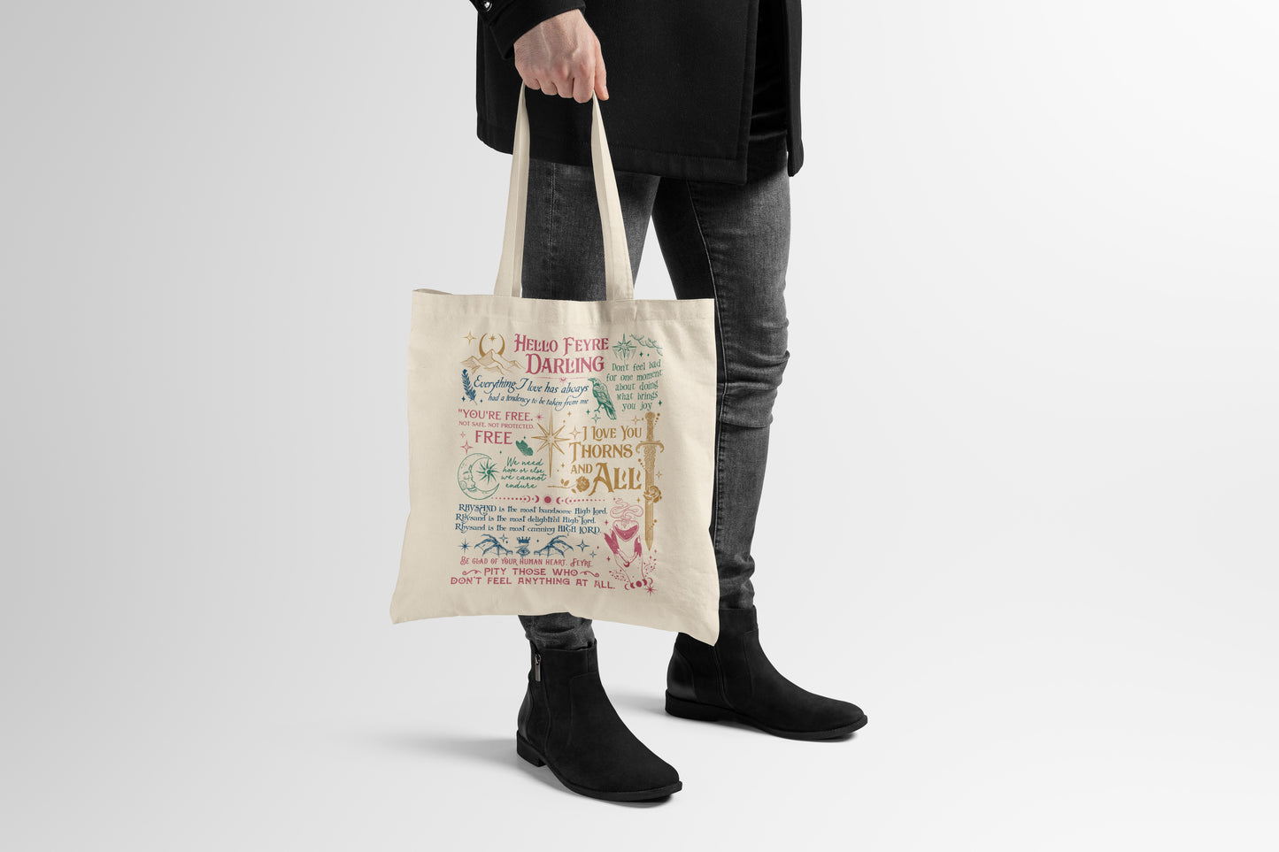ACOTAR Quote Tote Bag