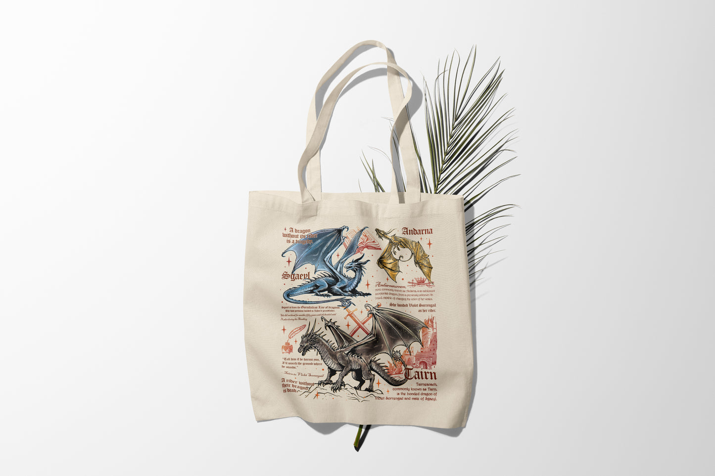 π₯ Dragon Legends Tote β Tairn, Andarna & Sgaeyl Edition