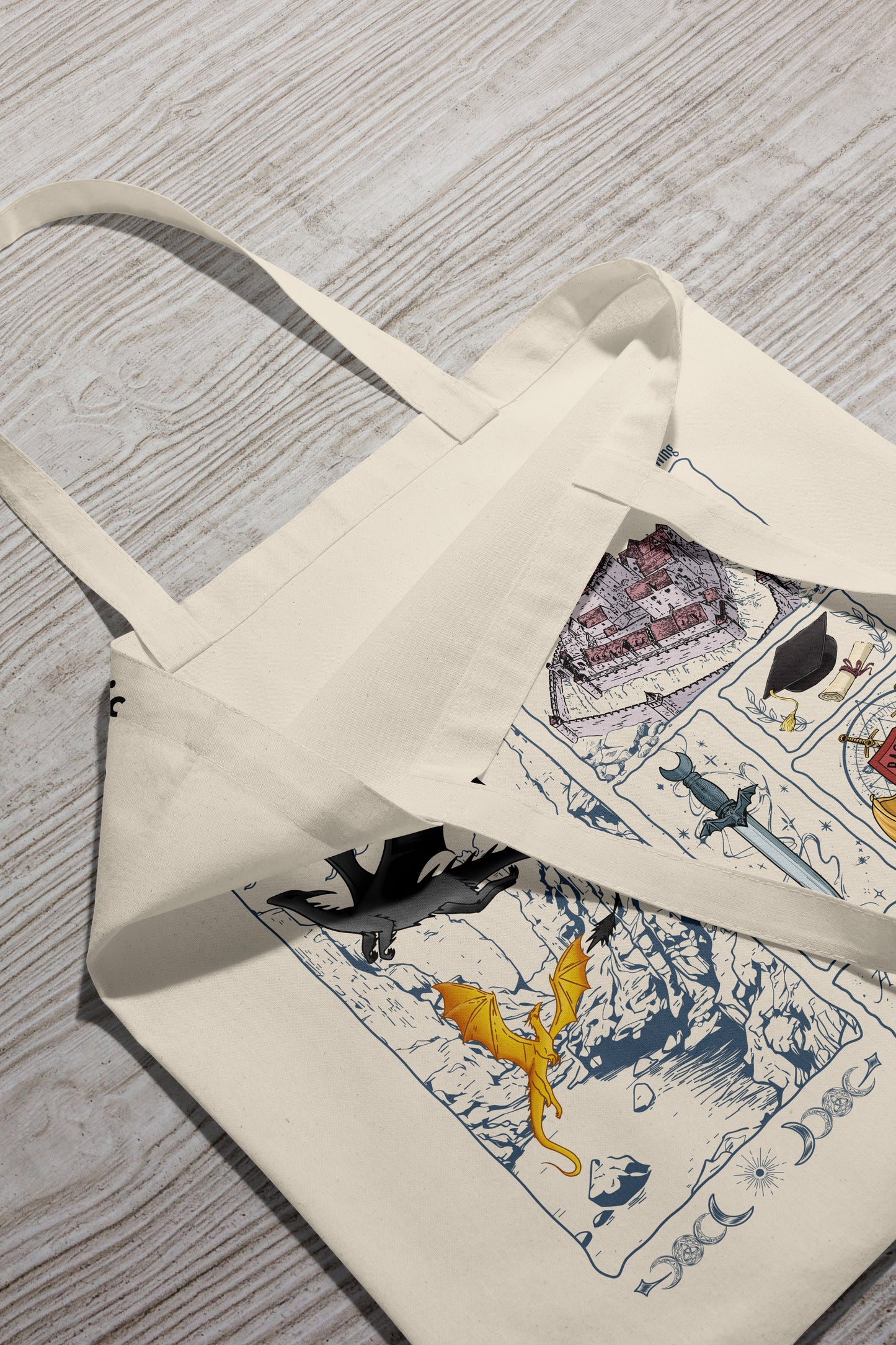 Iron Flame Dragon Riders Tote Bag