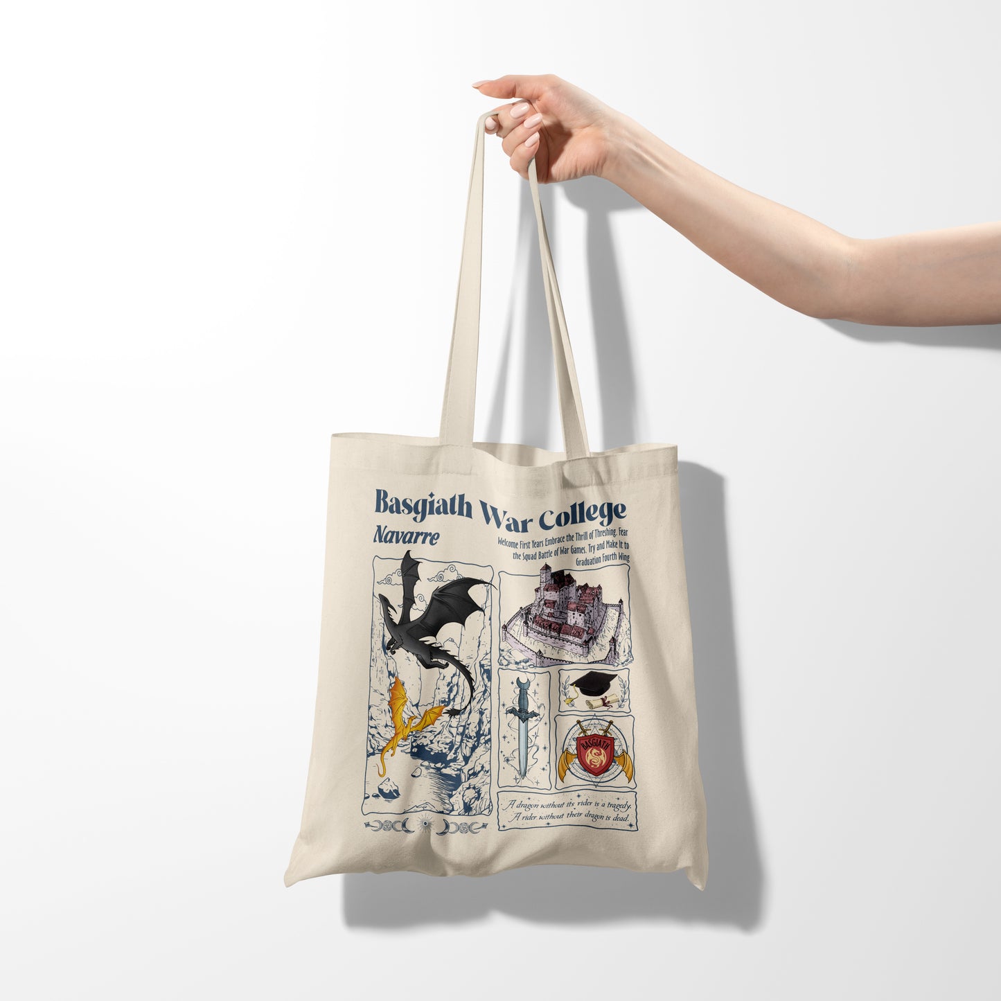 Iron Flame Dragon Riders Tote Bag