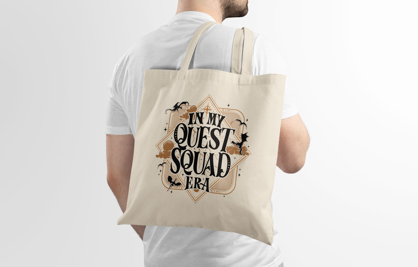 “In My Quest Squad Era” Tote Bag