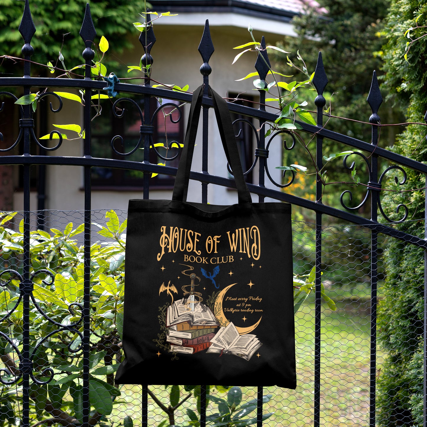 House of Wind Book Club Tote Bag