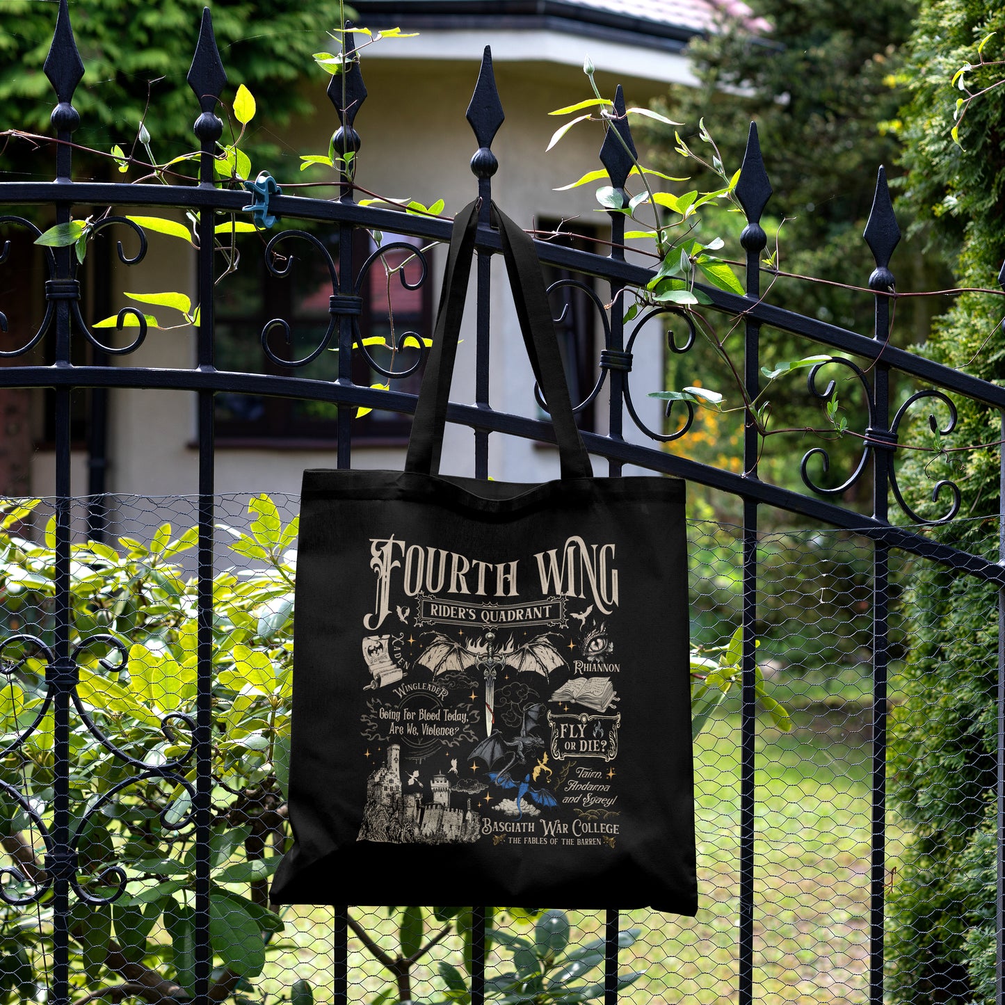 Fourth Wing Rider's Quadrant Tote Bag