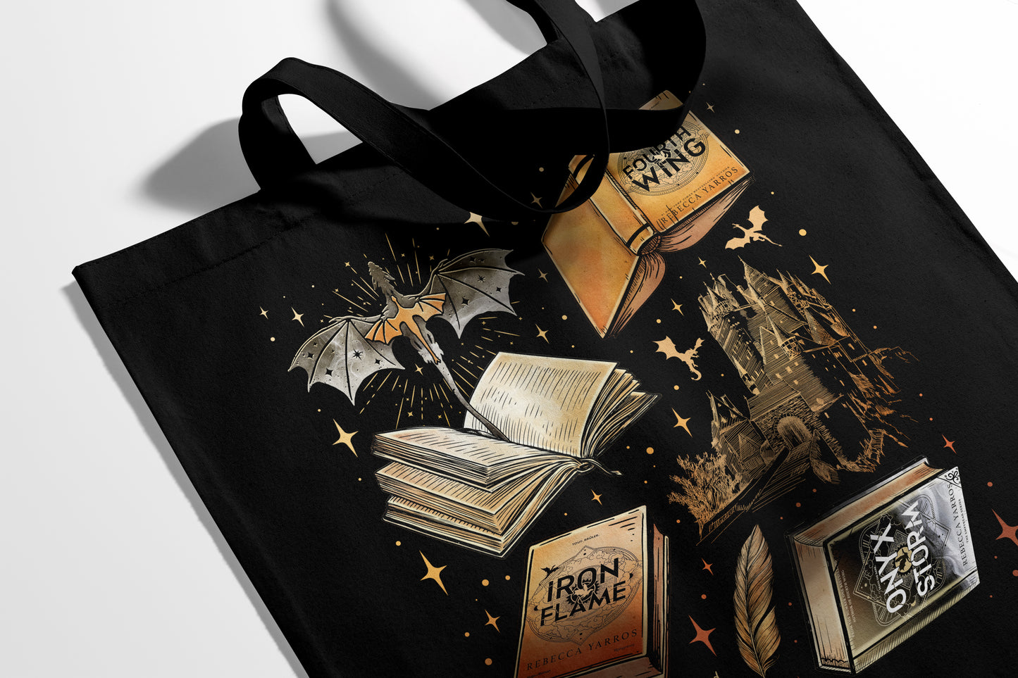 🌟 Empyrean Series Book Art Tote – For the Fierce Fantasy Reader
