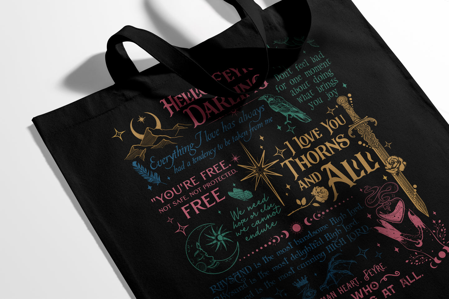 ACOTAR Quote Tote Bag