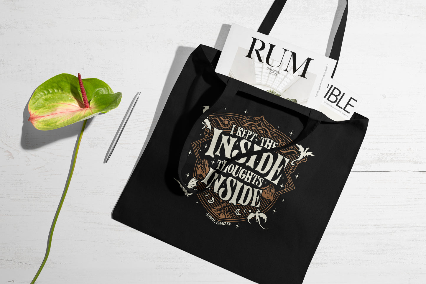 “I Kept the Inside Thoughts Inside” Tote Bag