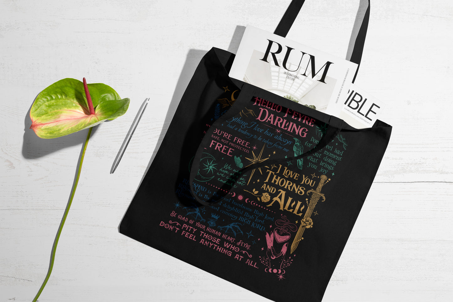 ACOTAR Quote Tote Bag