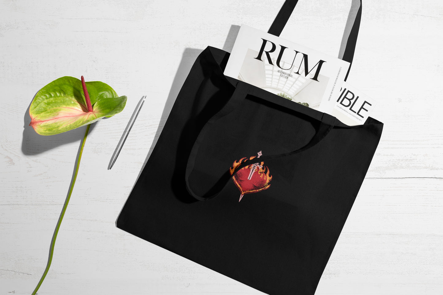 “I Love You” in Book Quotes Tote Bag