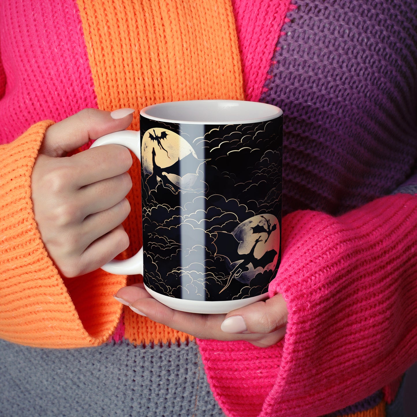 Moonlit Dragon Mug